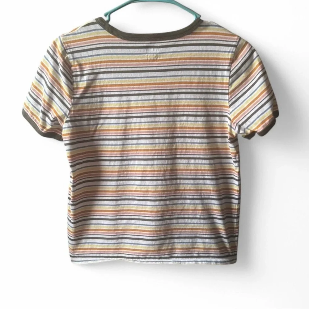 vans striped short sleeve t-shirt in multi-colored hues - Picture 2 of 5